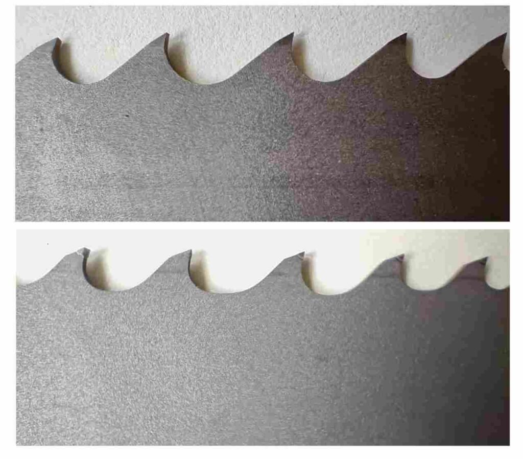 Comparison of carbide vs bimetal bandsaw blades for steel cutting