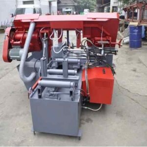 horizontal metal bandsaw machine for metal cutting in fabrication shops
