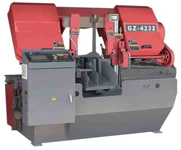 horizontal bandsaw machine for metal cutting steel bars and tubes
